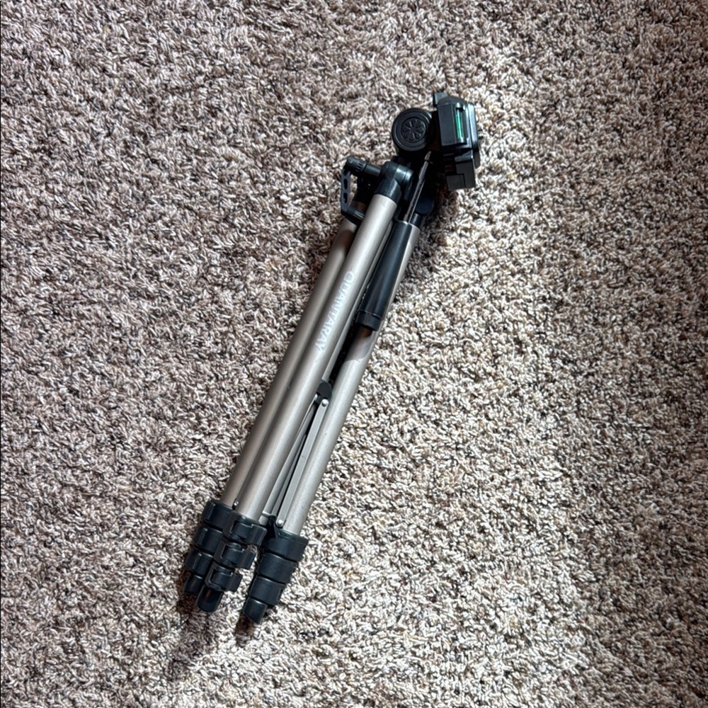 Adjustable Black and Silver Tripod